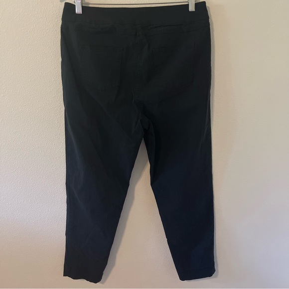 Soft Surroundings Super Stretch Ankle Pants Black High Rise Pull On Easy Pant-L - Picture 3 of 9